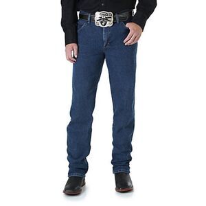 Wrangler Men's Blue Premium Performance Advanced Cowboy Cut Regular 50x30